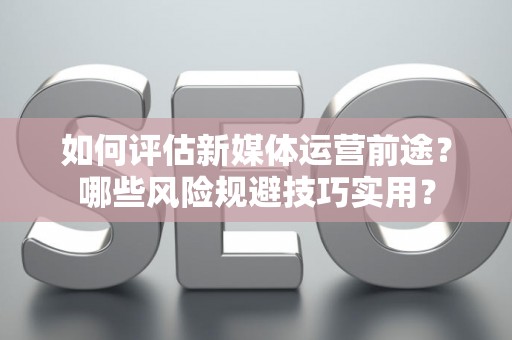 如何评估新媒体运营前途？哪些风险规避技巧实用？